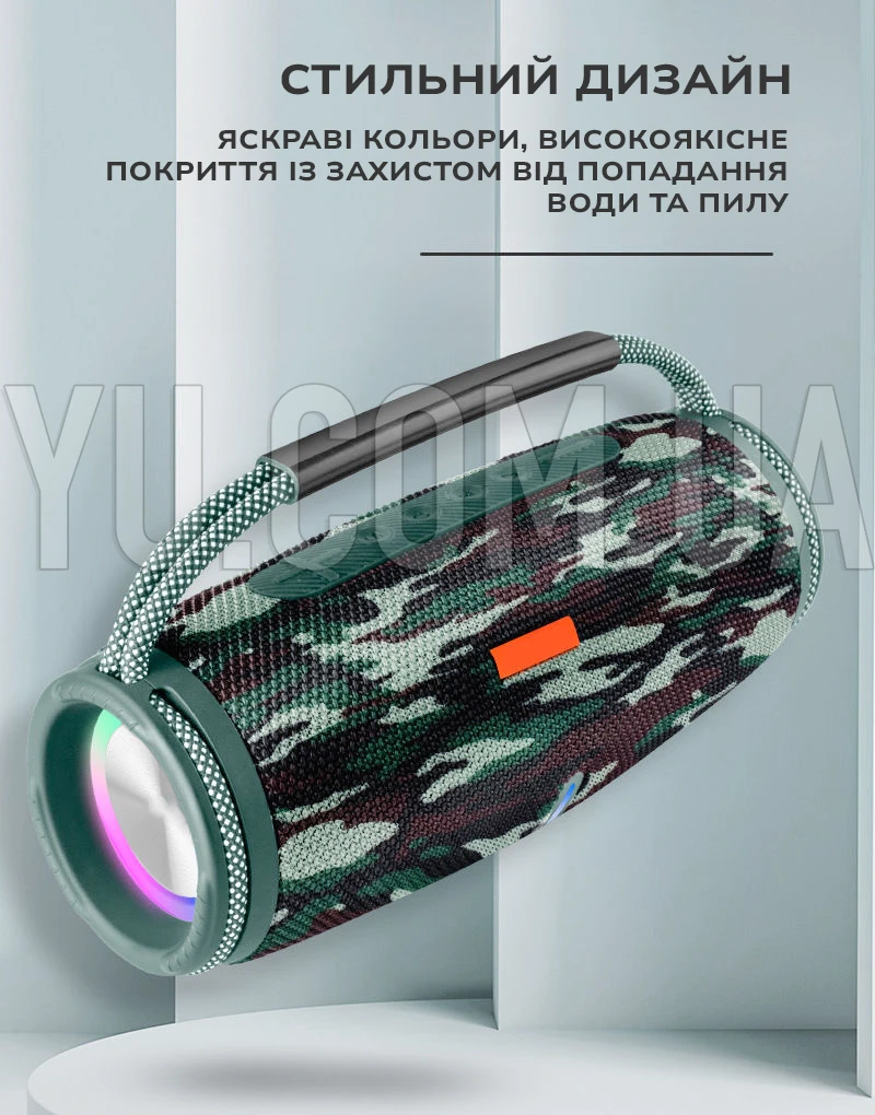 Беспроводная Bluetooth колонка SPS UBL CHARGE 6 с функцией Powerbank, USB, MicroSD, влагозащита IPX6, TWS
